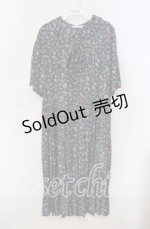 画像: 【SALE】Jane Marple / Wild cherry gather dress ドレス M ネイビー O-25-09-13-091-JM-OP-IG-ZT100