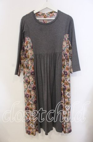 画像: Jane Marple Dans Le Salon / T-cloth・Poppy amelie dress ドレス M グレー×ピンク O-25-09-13-092-JM-OP-IG-OS