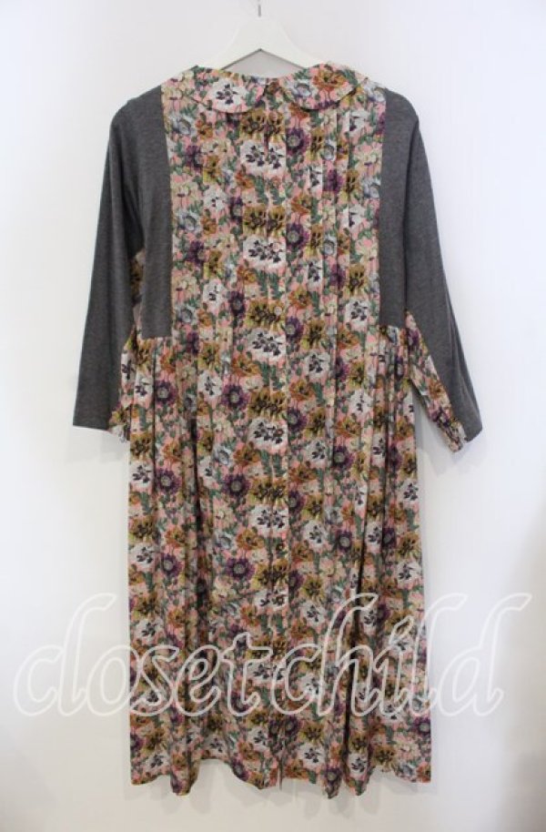 画像3: Jane Marple Dans Le Salon / T-cloth・Poppy amelie dress ドレス M グレー×ピンク O-25-09-13-092-JM-OP-IG-OS (3)