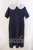 画像1: Jane Marple / Ribbon cut dobby lace collar dress ドレス M ネイビー O-25-09-13-094-JM-OP-IG-OS (1)