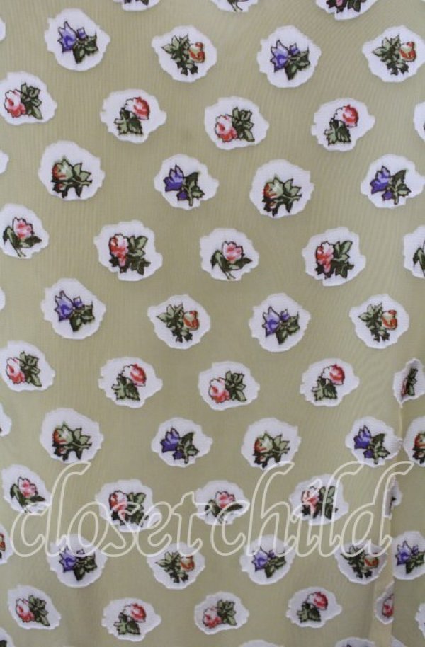 画像2: Jane Marple Dans Le Salon / Pieces of Flowers puffy dress ドレス M イエロー O-25-09-13-098-JM-OP-IG-OS (2)