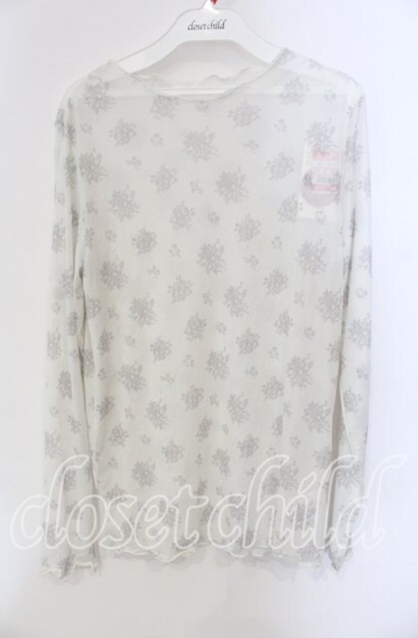 画像1: m petit by misako / 花柄シアープルオーバー M アイボリー O-25-09-13-103-LO-TO-OW-ZT099 (1)