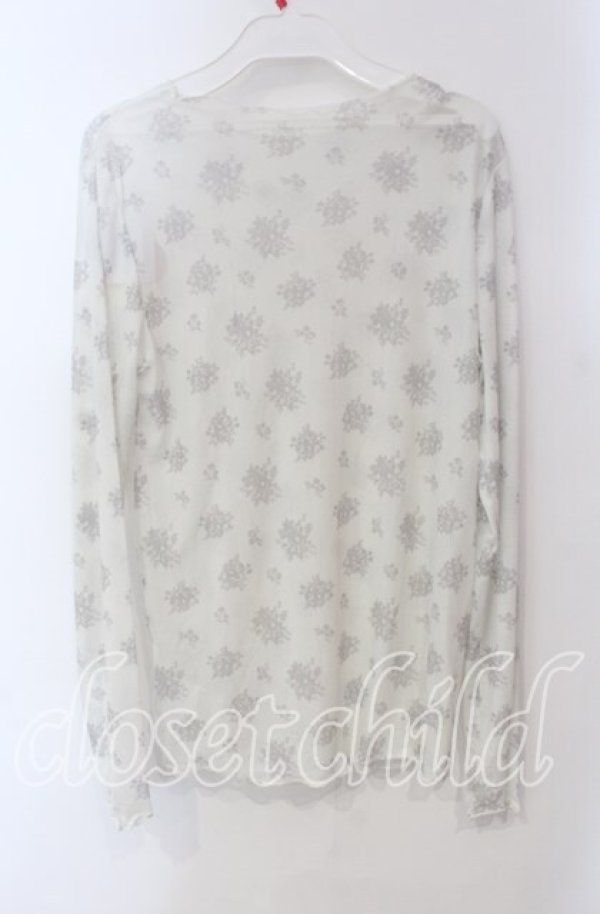 画像2: m petit by misako / 花柄シアープルオーバー M アイボリー O-25-09-13-103-LO-TO-OW-ZT099 (2)