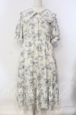 画像1: m petit by misako / トワルドジュイワンピース 3L シロ×アオ O-25-09-13-111-LO-OP-OW-OS (1)
