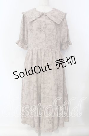 画像: m petit by misako / トワルドジュイセーラーワンピース 3L ピンク O-25-09-13-112-LO-OP-OW-ZT0916B