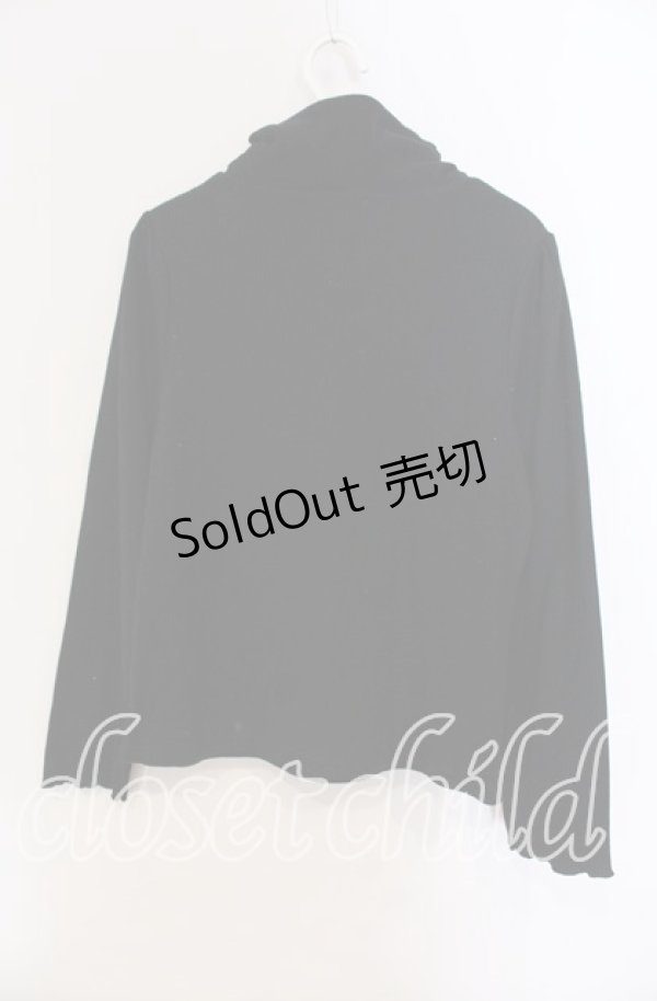 画像3: axes femme / レース切替リブタートル  クロ O-25-09-13-011-AX-TO-IG-OS (3)