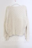 画像3: axes femme / 透かし編みニットカーディガン  生成り O-25-09-13-016-AX-TO-IG-OS (3)