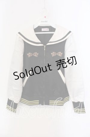 画像: 【SALE】Shirley Temple / カトラリージャケット  クロ×アイボリー O-25-09-13-029-ET-JA-IG-ZT378