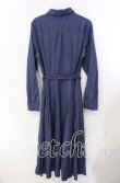 画像2: an another angelus / 角衿ロングシャツワンピース  ネイビー O-25-09-15-031-CA-OP-IG-ZT360 (2)