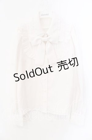 画像: Jamie エーエヌケー / ダブルカラーブラウス  シロ O-25-09-15-034-LO-BL-IG-OS
