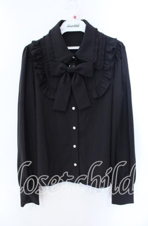 画像: Jamie エーエヌケー / ダブルカラーブラウス  クロ O-25-09-15-035-LO-BL-IG-OS