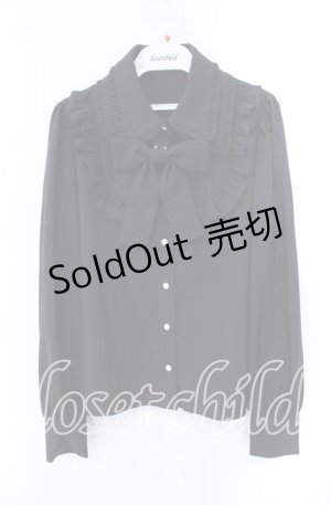 画像: Jamie エーエヌケー / ダブルカラーブラウス  クロ O-25-09-15-035-LO-BL-IG-OS