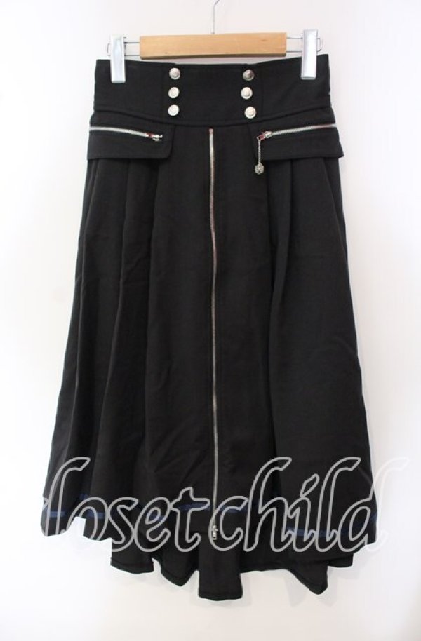 画像1: axes femme / ジップ×フィッシュテールスカート M クロ O-25-09-15-063-AX-SK-OW-OS (1)