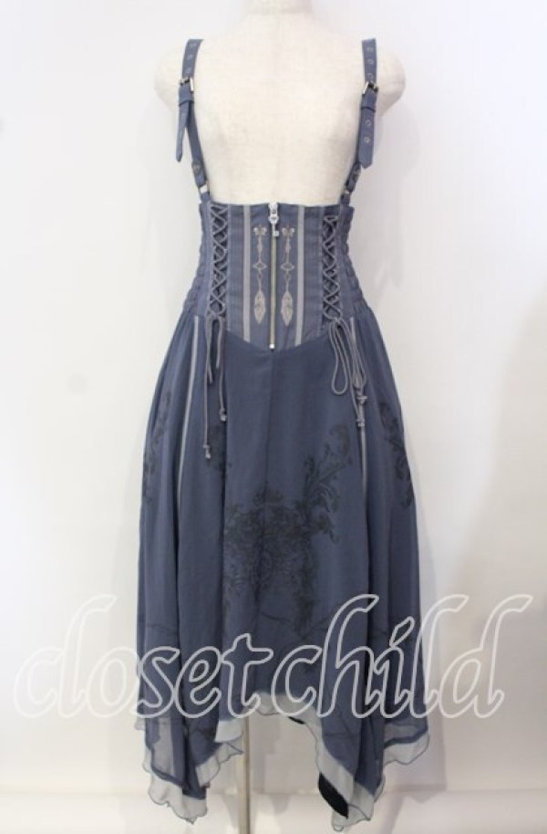 画像1: Rozen Kavalier / チェーン＆エンブレムptサススカート  ブルー O-25-09-15-073-OO-SK-OW-OS (1)