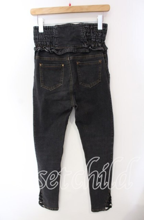 画像3: LIZ LISA / ハイウエストスキニーパンツ  クロ O-25-09-15-084-LO-PA-IG-ZT378 (3)