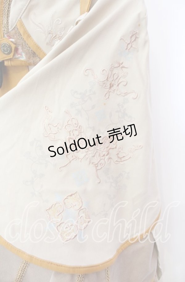 画像3: Ozz oneste / 蝶舞秋園ミニマント  ベージュ×マスタード O-25-09-15-013-OO-JA-OW-OS (3)