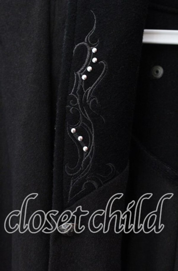 画像2: Ozz Croce / スエード調アシメカーディガン  ブラック O-25-09-15-014-OO-TO-OW-ZY (2)