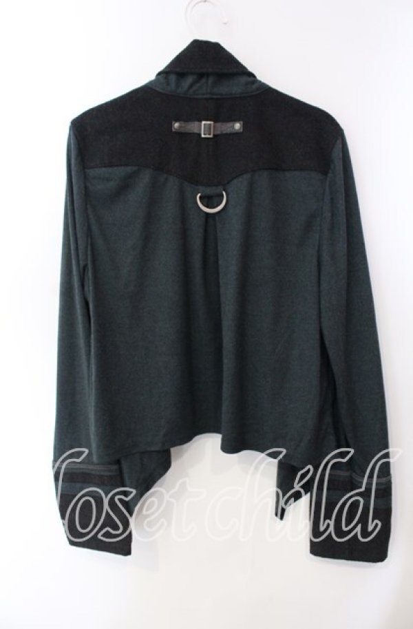 画像3: Ozz Croce / スエード調アシメカーディガン  グリーン O-25-09-15-015-OO-TO-OW-OS (3)