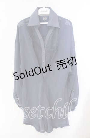 画像: Rozen Kavalier / フェイクレイヤードシアーシャツ  ブルー O-25-09-15-016-OO-BL-OW-OS