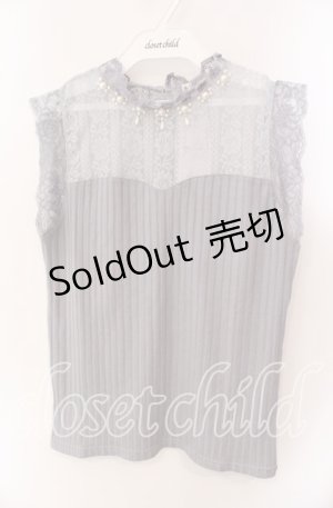 画像: axes femme / パールデザインビスチェプルオーバー M グレー O-25-09-15-024-AX-TO-IG-OS