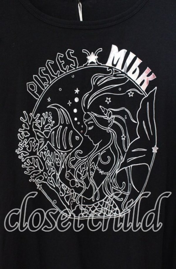 画像2: MILK / マーメイドプリントカットワンピース  クロ O-25-09-15-027-ML-TO-IG-ZT055 (2)