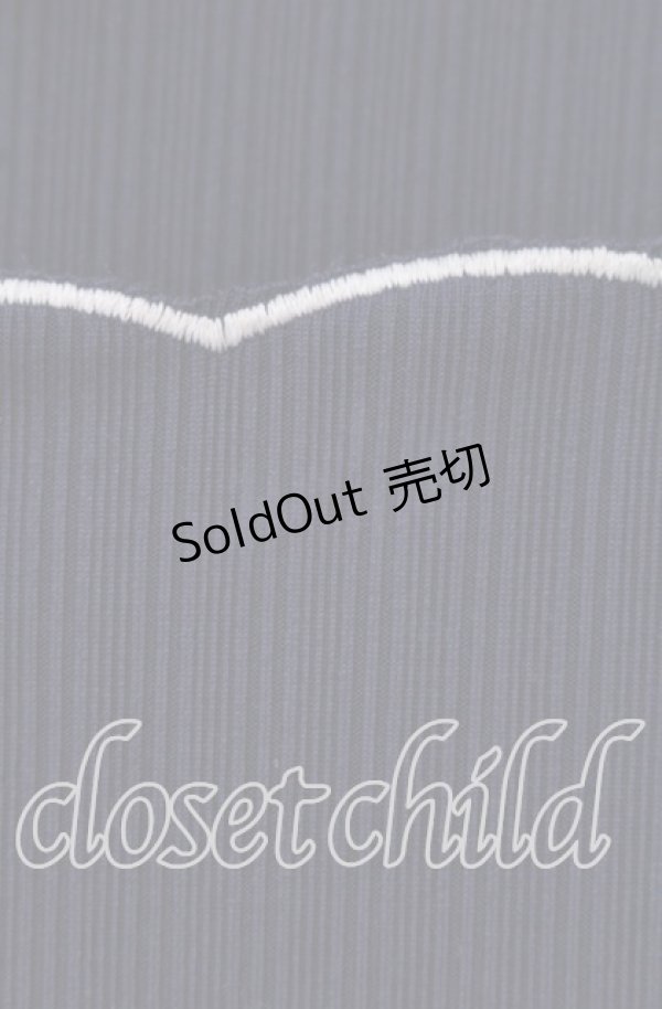 画像4: 【SALE】axes femme / リボン×スカラップ刺繍プルオーバー F ネイビー O-25-09-16-038-AX-TO-OW-ZT082 (4)