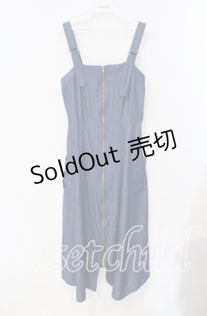 画像: 【SALE】axes femme / センタージップデニムジャンスカ F ブルー O-25-09-16-042-AX-OP-OW-ZT257