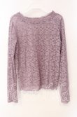 画像3: axes femme / ラウンドネックレースインナー F ラベンダー O-25-09-16-047-AX-TO-OW-OS (3)