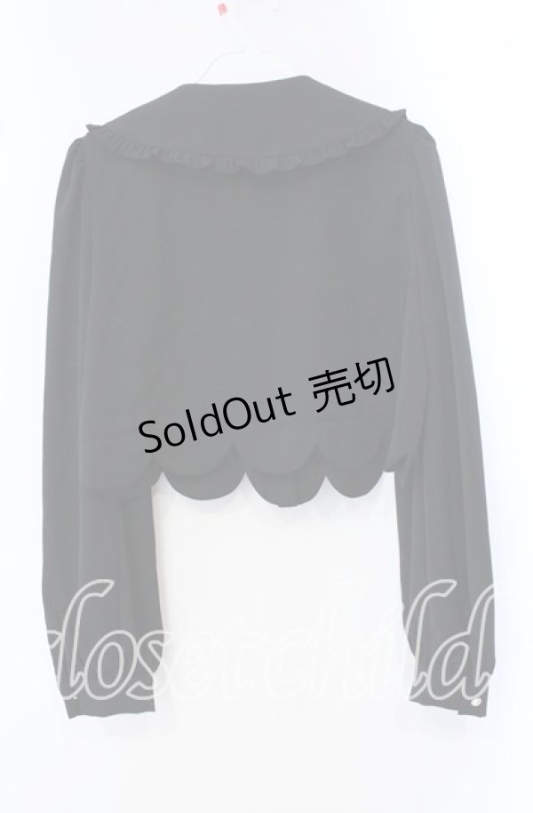 画像3: Ank Rouge / 裾スカラップブラウス  クロ O-25-09-16-055-CA-BL-IG-OS (3)