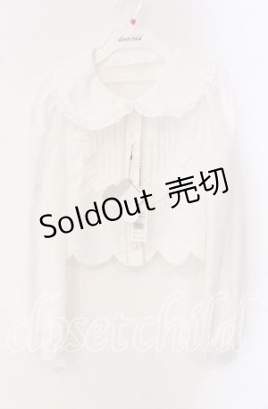 画像: Ank Rouge / 裾スカラップブラウス  シロ O-25-09-16-056-CA-BL-IG-OS