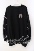 画像1: majoretty / まきちゃんコラボ スウェットワンピース L クロ O-25-09-16-058-LO-TO-IG-OS (1)