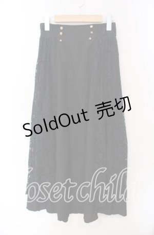 画像: axes femme / サイドレーススカート F クロ O-25-09-16-071-AX-SK-OW-OS