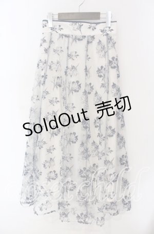 画像: axes femme / フロッキーチュールスカート F キナリ O-25-09-16-077-AX-SK-OW-OS