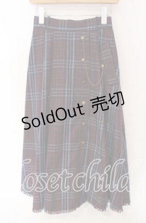 画像: axes femme / タータンチェックスカート F アカ O-25-09-16-079-AX-SK-OW-OS