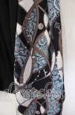 画像2: axes femme / スカーフ切替ワイドパンツ F クロ O-25-09-16-080-AX-PA-OW-OS (2)