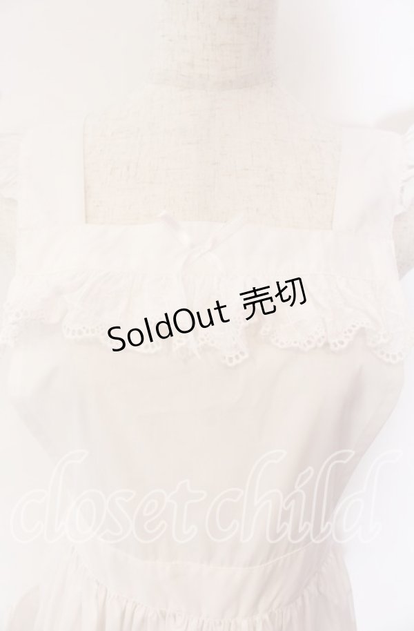 画像2: Moi-meme-Moitie / Gardenia裾タックエプロン  ホワイト O-25-09-16-008-MO-OP-IG-OS (2)