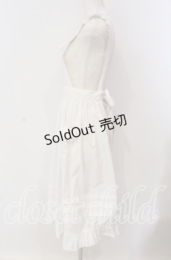画像3: Moi-meme-Moitie / Gardenia裾タックエプロン  ホワイト O-25-09-16-008-MO-OP-IG-OS (3)