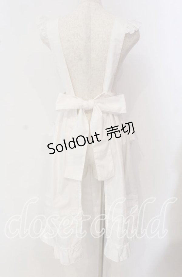 画像4: Moi-meme-Moitie / Gardenia裾タックエプロン  ホワイト O-25-09-16-008-MO-OP-IG-OS (4)