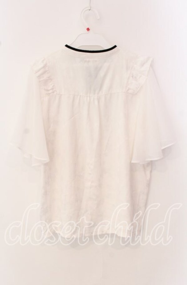 画像3: axes femme / オリエンタルチャイナジャカードブラウス F シロ O-25-09-16-022-AX-BL-OW-ZT330 (3)