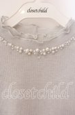 画像2: axes femme / タック×フレア袖ラメリブプルオーバー F グレー系 O-25-09-16-024-AX-TO-OW-OS (2)