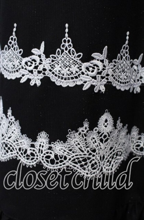 画像4: 星箱works / 深澤翠×HoshibakoWorksコラボレーションクラシカルワンピース M クロ×シロ O-25-09-16-002-PU-OP-IG-OS (4)