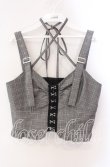 画像1: axes femme / コルセット風デザインビスチェ F クロ O-25-09-16-030-AX-TO-OW-OS (1)