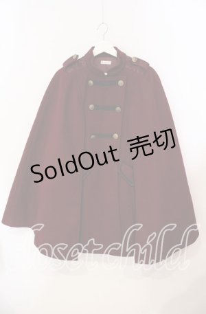 画像: axes femme / ナポレオンマント風コート M ワイン O-25-09-18-007-AX-CO-IG-OS