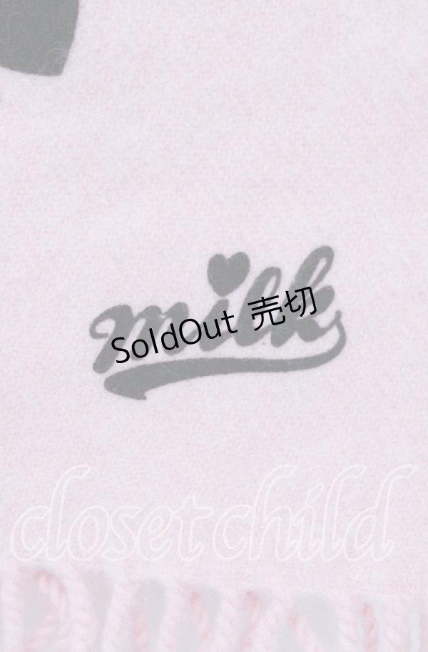 画像2: MILK / ハートフロッキーマフラー  ピンク O-25-09-18-024-ML-ZA-IG-OS (2)