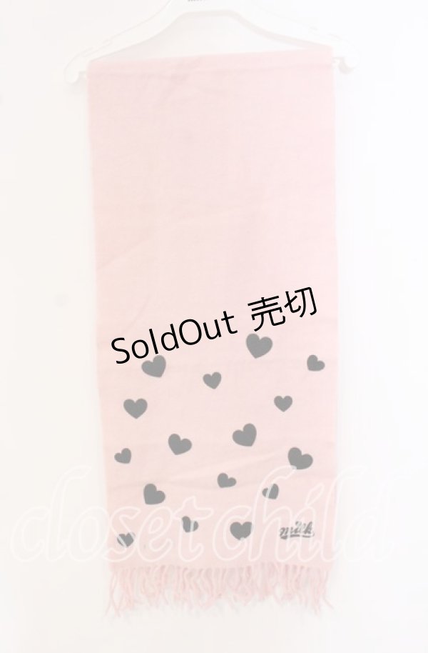 画像3: MILK / ハートフロッキーマフラー  ピンク O-25-09-18-024-ML-ZA-IG-OS (3)