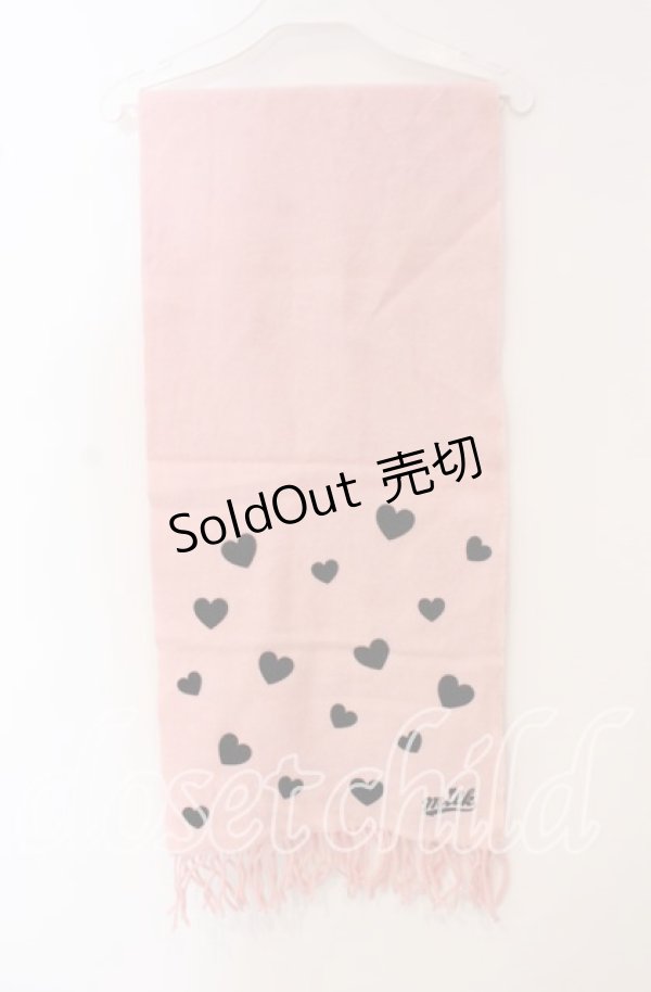 画像4: MILK / ハートフロッキーマフラー  ピンク O-25-09-18-024-ML-ZA-IG-OS (4)