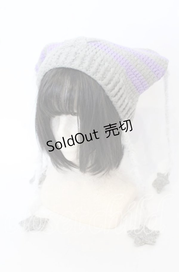 画像1: HEIHEI / スターキャットビーニー  グレー O-25-09-18-026-PU-AC-OW-OS (1)