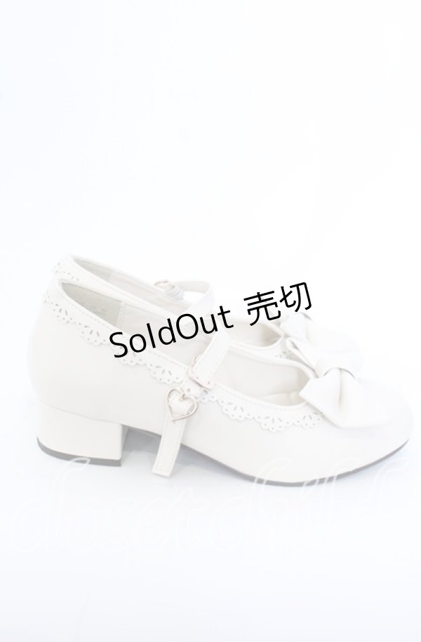 画像4: axes femme kawaii / ローヒールリボンパンプス M オフ O-25-09-19-037-AX-SH-IG-ZT346 (4)