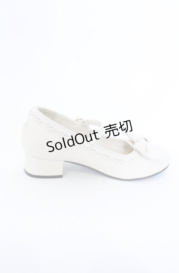 画像5: axes femme kawaii / ローヒールリボンパンプス M オフ O-25-09-19-037-AX-SH-IG-ZT346 (5)