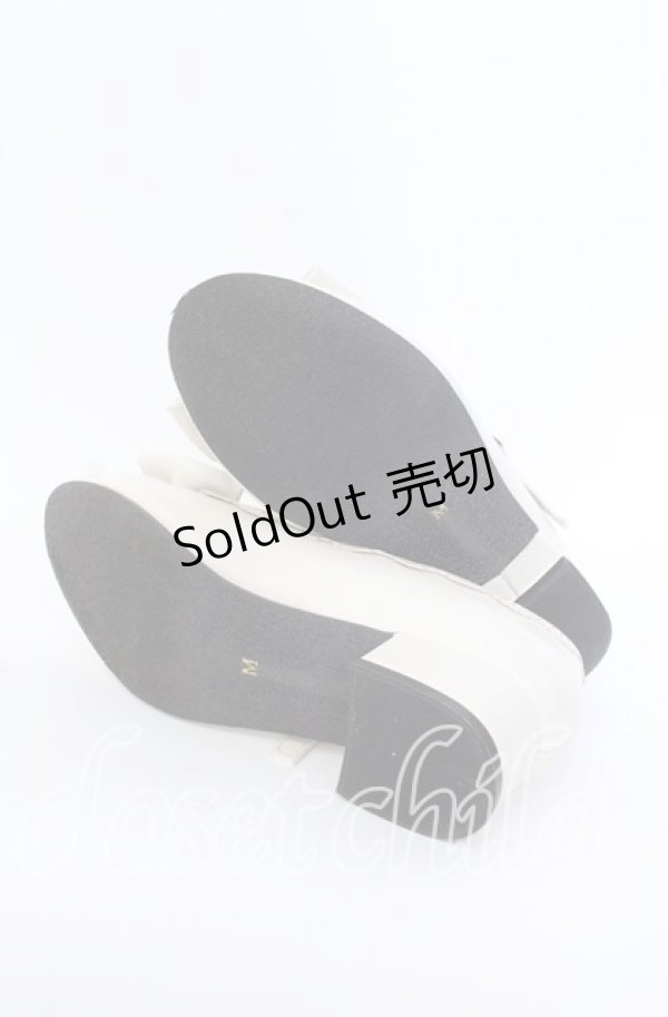 画像7: axes femme kawaii / ローヒールリボンパンプス M オフ O-25-09-19-037-AX-SH-IG-ZT346 (7)